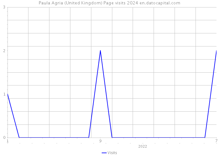 Paula Agria (United Kingdom) Page visits 2024 