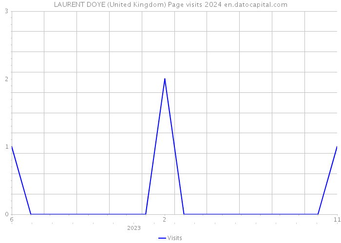 LAURENT DOYE (United Kingdom) Page visits 2024 