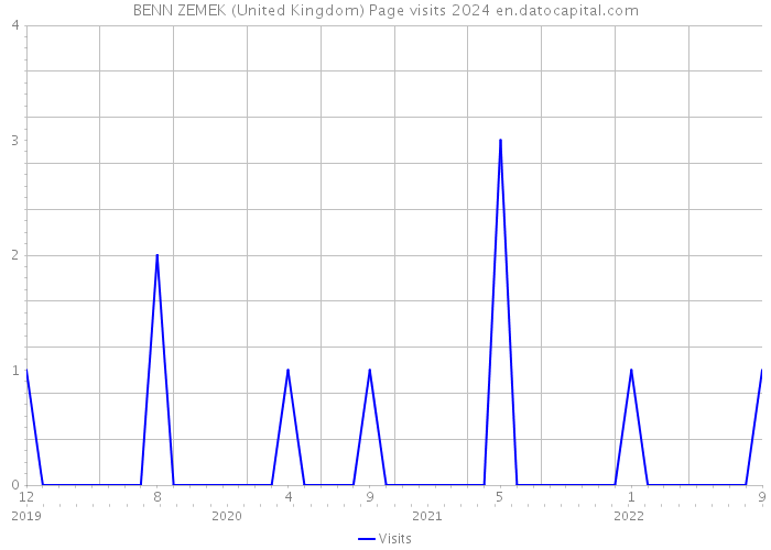BENN ZEMEK (United Kingdom) Page visits 2024 