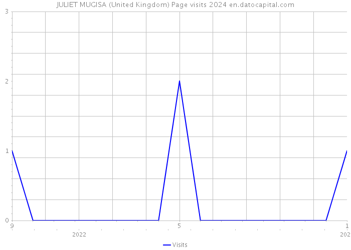JULIET MUGISA (United Kingdom) Page visits 2024 