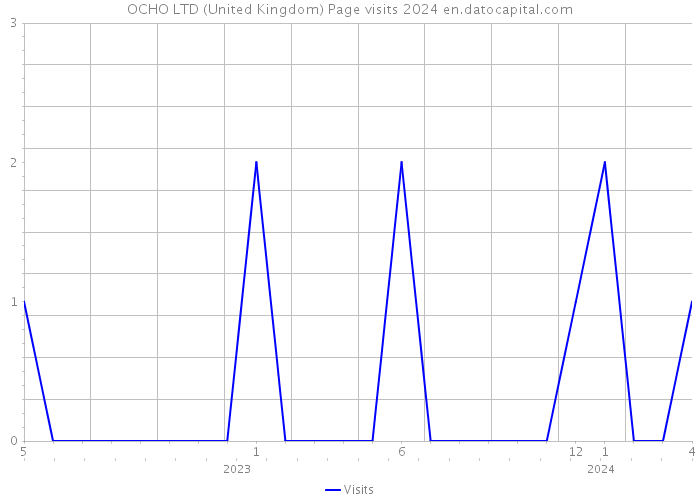 OCHO LTD (United Kingdom) Page visits 2024 
