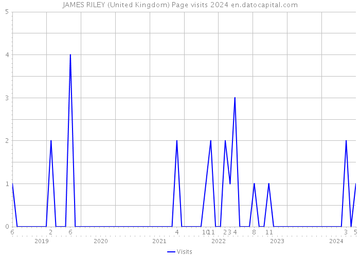 JAMES RILEY (United Kingdom) Page visits 2024 