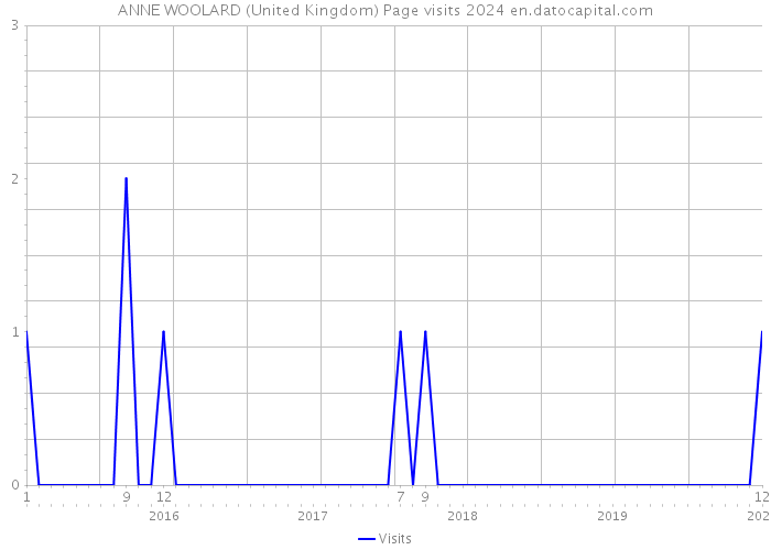 ANNE WOOLARD (United Kingdom) Page visits 2024 