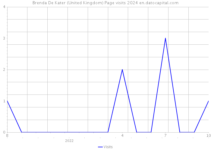 Brenda De Kater (United Kingdom) Page visits 2024 