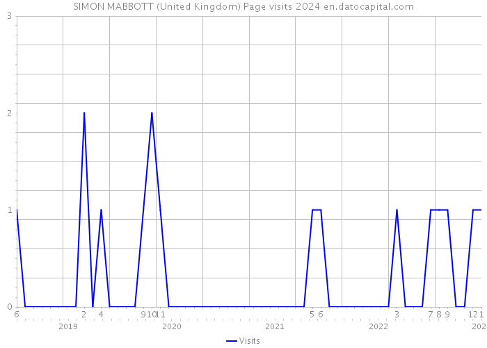SIMON MABBOTT (United Kingdom) Page visits 2024 