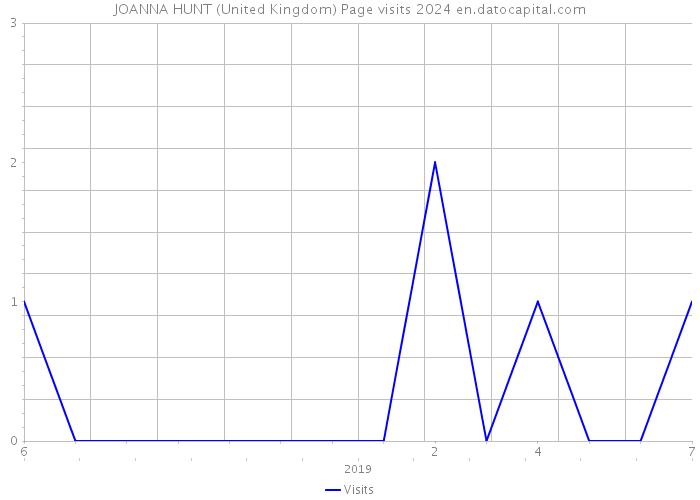JOANNA HUNT (United Kingdom) Page visits 2024 
