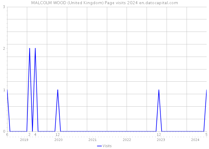 MALCOLM WOOD (United Kingdom) Page visits 2024 