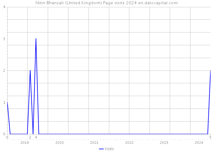 Nitin Bhansali (United Kingdom) Page visits 2024 
