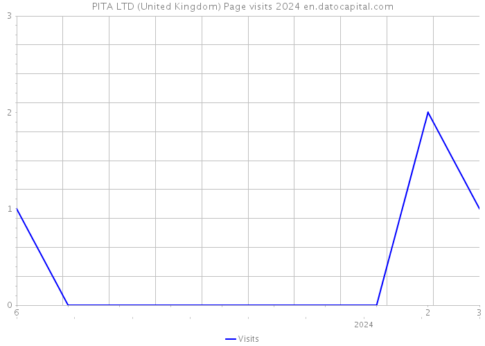 PITA LTD (United Kingdom) Page visits 2024 