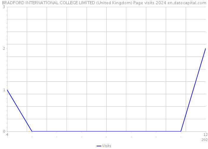BRADFORD INTERNATIONAL COLLEGE LIMITED (United Kingdom) Page visits 2024 