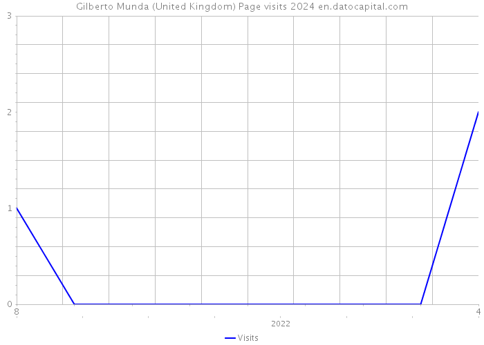 Gilberto Munda (United Kingdom) Page visits 2024 