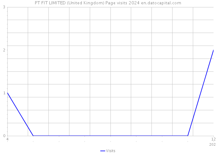 PT FIT LIMITED (United Kingdom) Page visits 2024 