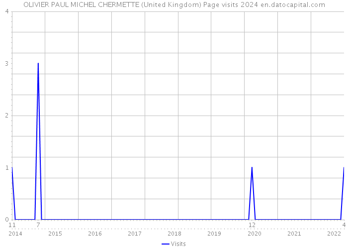 OLIVIER PAUL MICHEL CHERMETTE (United Kingdom) Page visits 2024 