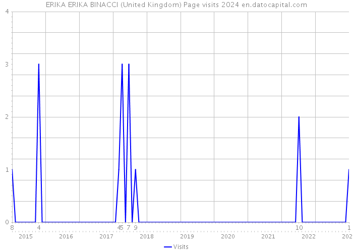 ERIKA ERIKA BINACCI (United Kingdom) Page visits 2024 