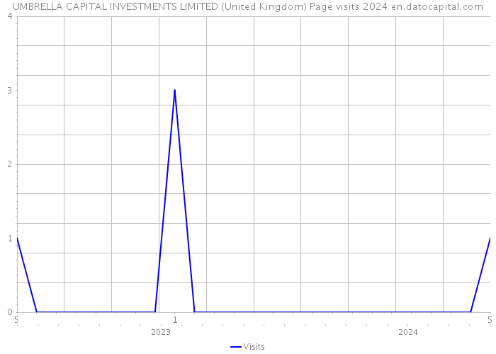 UMBRELLA CAPITAL INVESTMENTS LIMITED (United Kingdom) Page visits 2024 