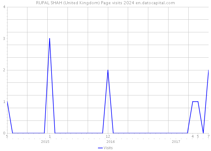 RUPAL SHAH (United Kingdom) Page visits 2024 