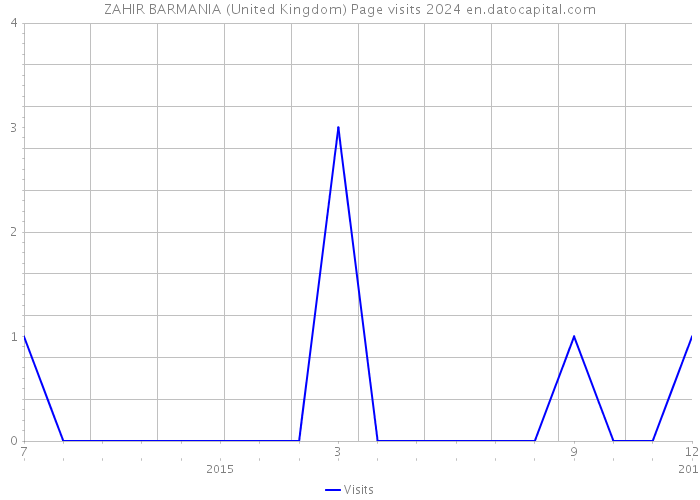 ZAHIR BARMANIA (United Kingdom) Page visits 2024 