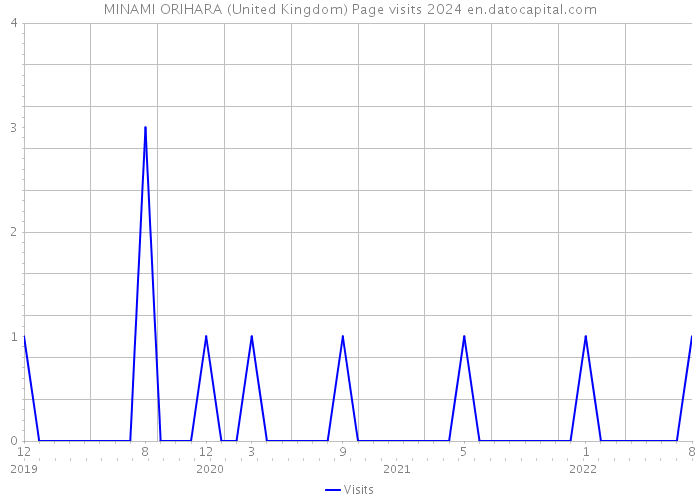 MINAMI ORIHARA (United Kingdom) Page visits 2024 