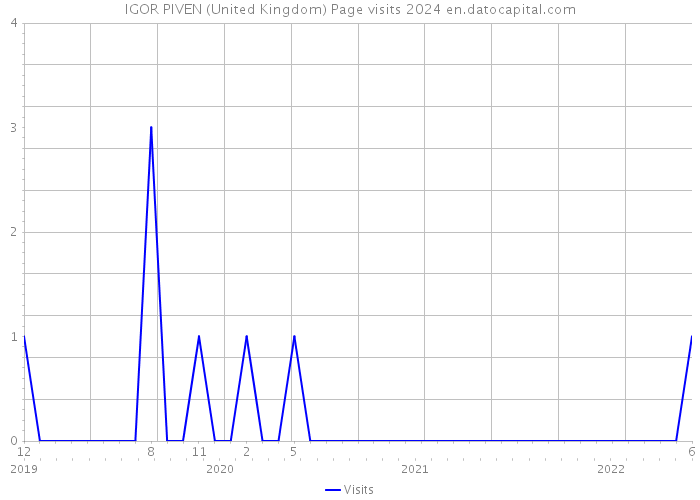 IGOR PIVEN (United Kingdom) Page visits 2024 