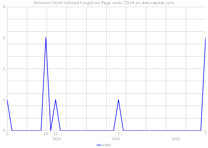 Arnstein Holm (United Kingdom) Page visits 2024 