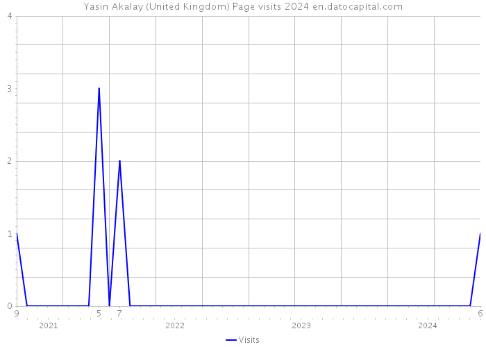 Yasin Akalay (United Kingdom) Page visits 2024 