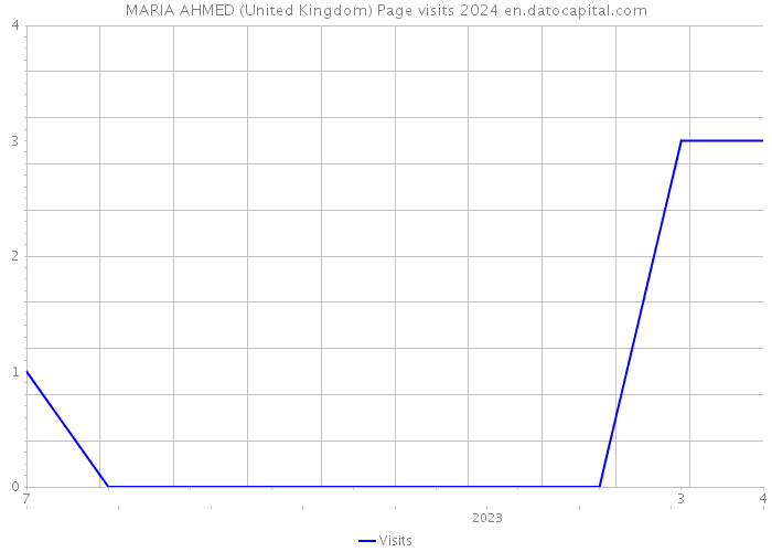 MARIA AHMED (United Kingdom) Page visits 2024 