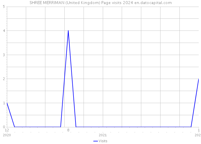 SHREE MERRIMAN (United Kingdom) Page visits 2024 