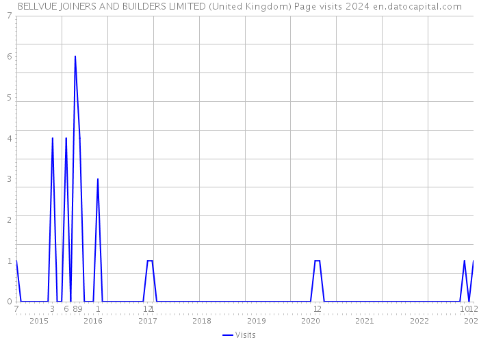 BELLVUE JOINERS AND BUILDERS LIMITED (United Kingdom) Page visits 2024 