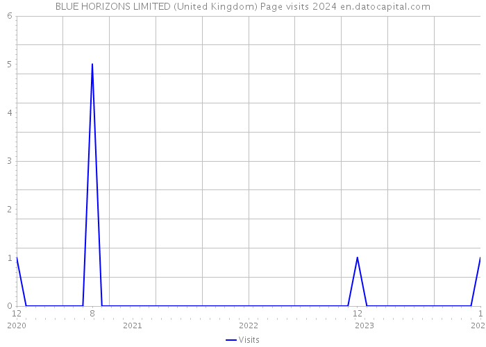 BLUE HORIZONS LIMITED (United Kingdom) Page visits 2024 