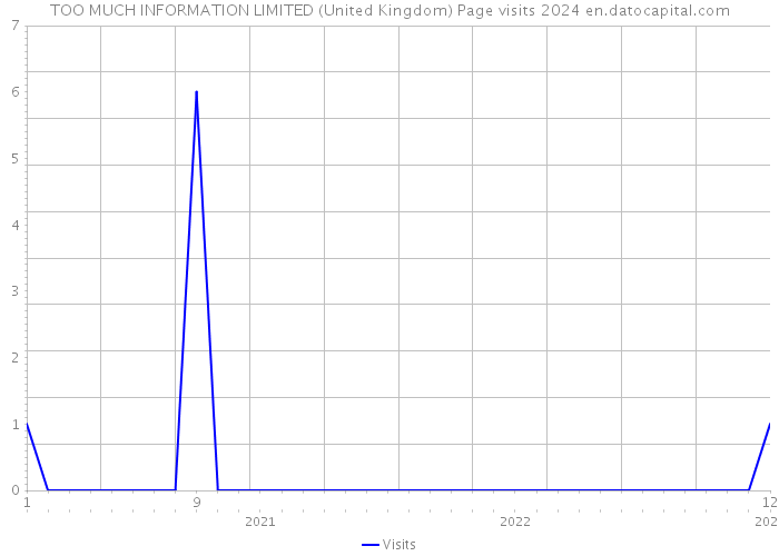 TOO MUCH INFORMATION LIMITED (United Kingdom) Page visits 2024 