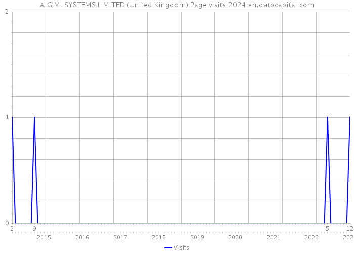 A.G.M. SYSTEMS LIMITED (United Kingdom) Page visits 2024 