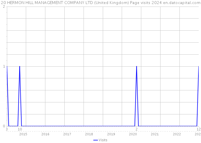 20 HERMON HILL MANAGEMENT COMPANY LTD (United Kingdom) Page visits 2024 