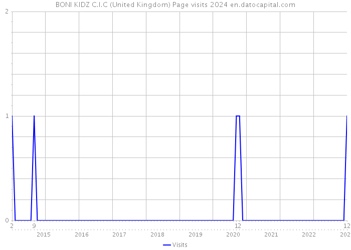 BONI KIDZ C.I.C (United Kingdom) Page visits 2024 