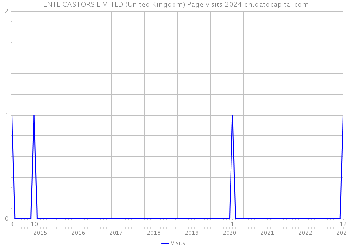 TENTE CASTORS LIMITED (United Kingdom) Page visits 2024 