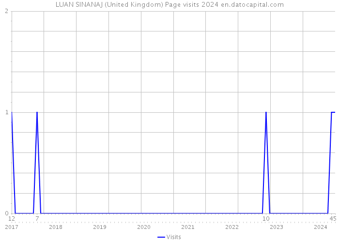 LUAN SINANAJ (United Kingdom) Page visits 2024 