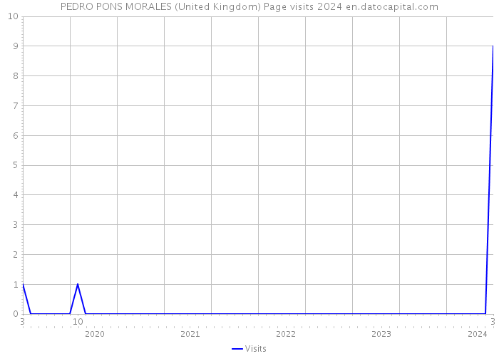 PEDRO PONS MORALES (United Kingdom) Page visits 2024 