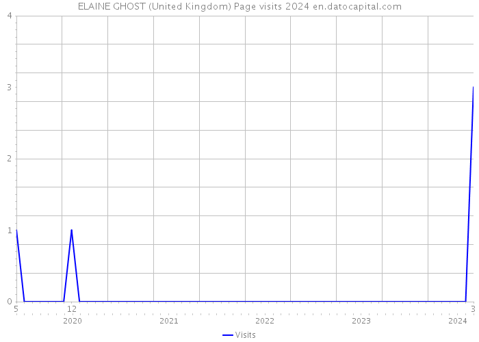 ELAINE GHOST (United Kingdom) Page visits 2024 