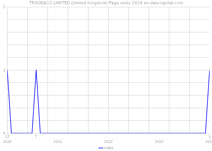 TRADE&CO LIMITED (United Kingdom) Page visits 2024 