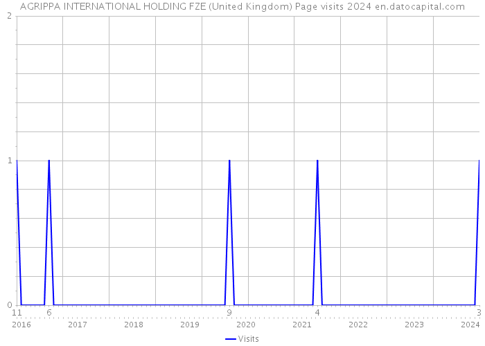 AGRIPPA INTERNATIONAL HOLDING FZE (United Kingdom) Page visits 2024 