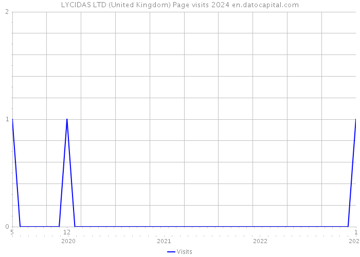 LYCIDAS LTD (United Kingdom) Page visits 2024 