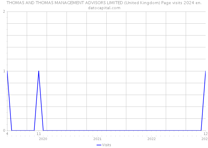 THOMAS AND THOMAS MANAGEMENT ADVISORS LIMITED (United Kingdom) Page visits 2024 
