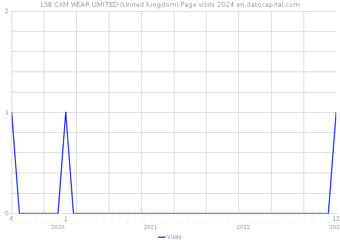 LSB GYM WEAR LIMITED (United Kingdom) Page visits 2024 