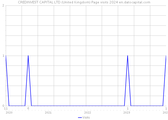 CREDINVEST CAPITAL LTD (United Kingdom) Page visits 2024 