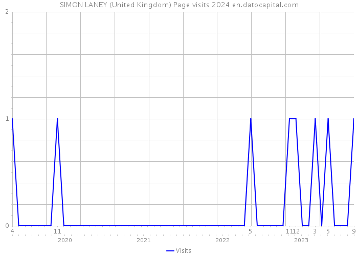 SIMON LANEY (United Kingdom) Page visits 2024 