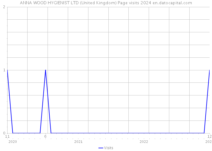 ANNA WOOD HYGIENIST LTD (United Kingdom) Page visits 2024 