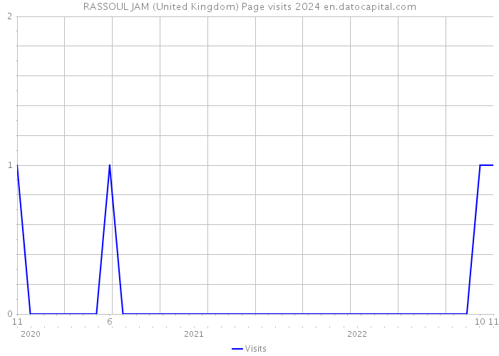 RASSOUL JAM (United Kingdom) Page visits 2024 