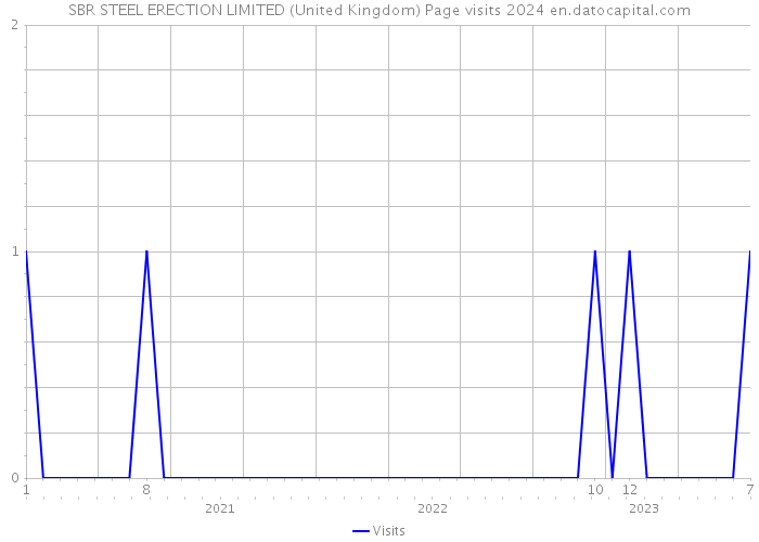 SBR STEEL ERECTION LIMITED (United Kingdom) Page visits 2024 