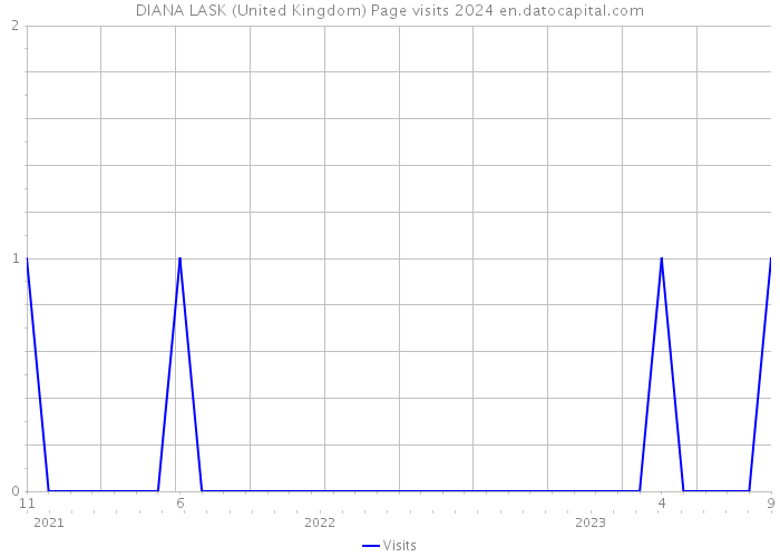 DIANA LASK (United Kingdom) Page visits 2024 