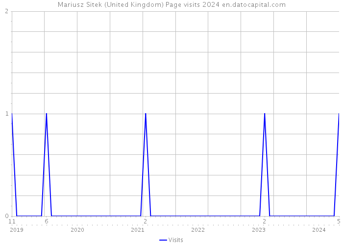 Mariusz Sitek (United Kingdom) Page visits 2024 
