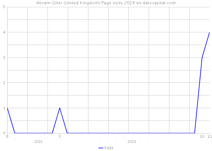 Abram Giller (United Kingdom) Page visits 2024 